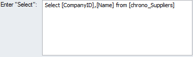 3. Personalize SQL Query