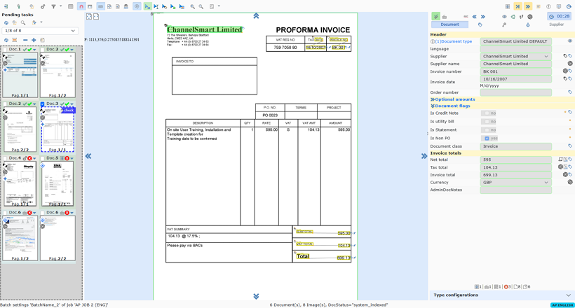 ChronoScan Enterprise Interface