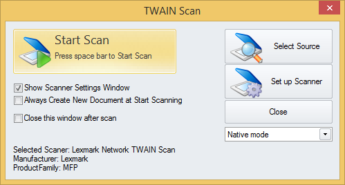 Twain Scan