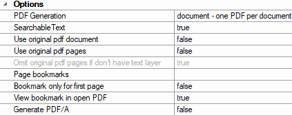 2. ChronoSacn PDF Options