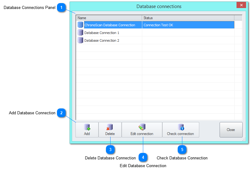 3.5.5.3.1. Database Connections Window