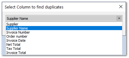 3.5.2.5.4. Search Column to Find Duplicates Window
