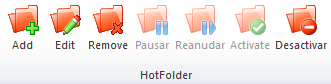 2. HotFolder Toolbar