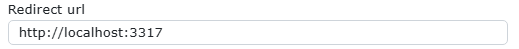 4. Redirect url